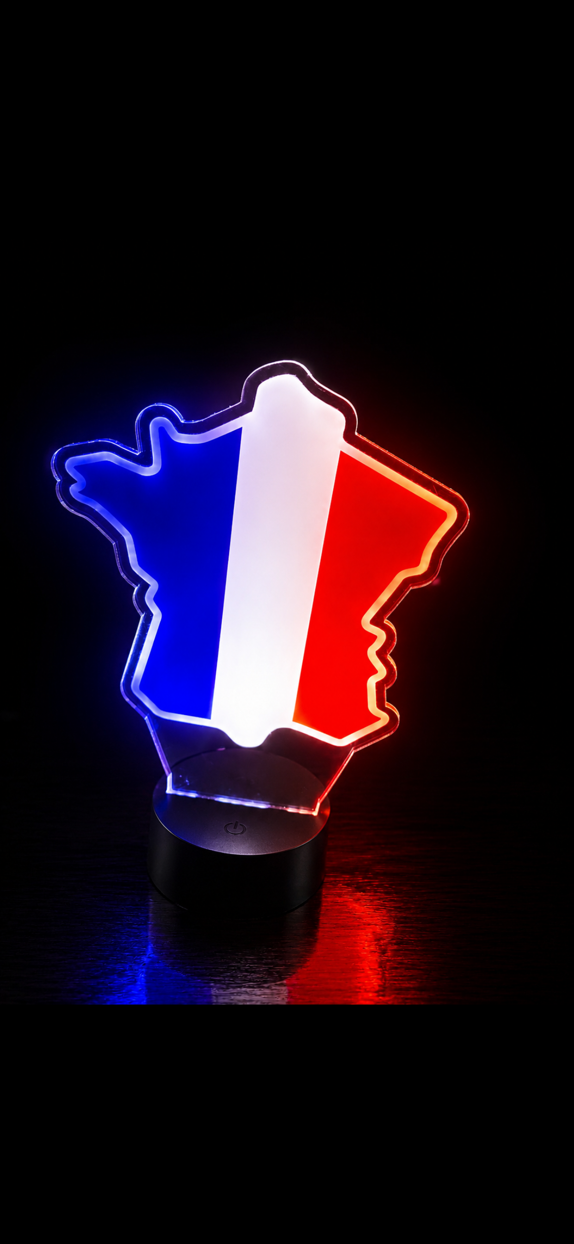 Néon LED France — Carte Tricolore Lumineuse